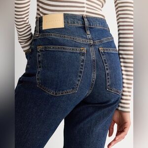 Everlane The Original Cheeky Split Hem Jeans Dark Wash Size 27